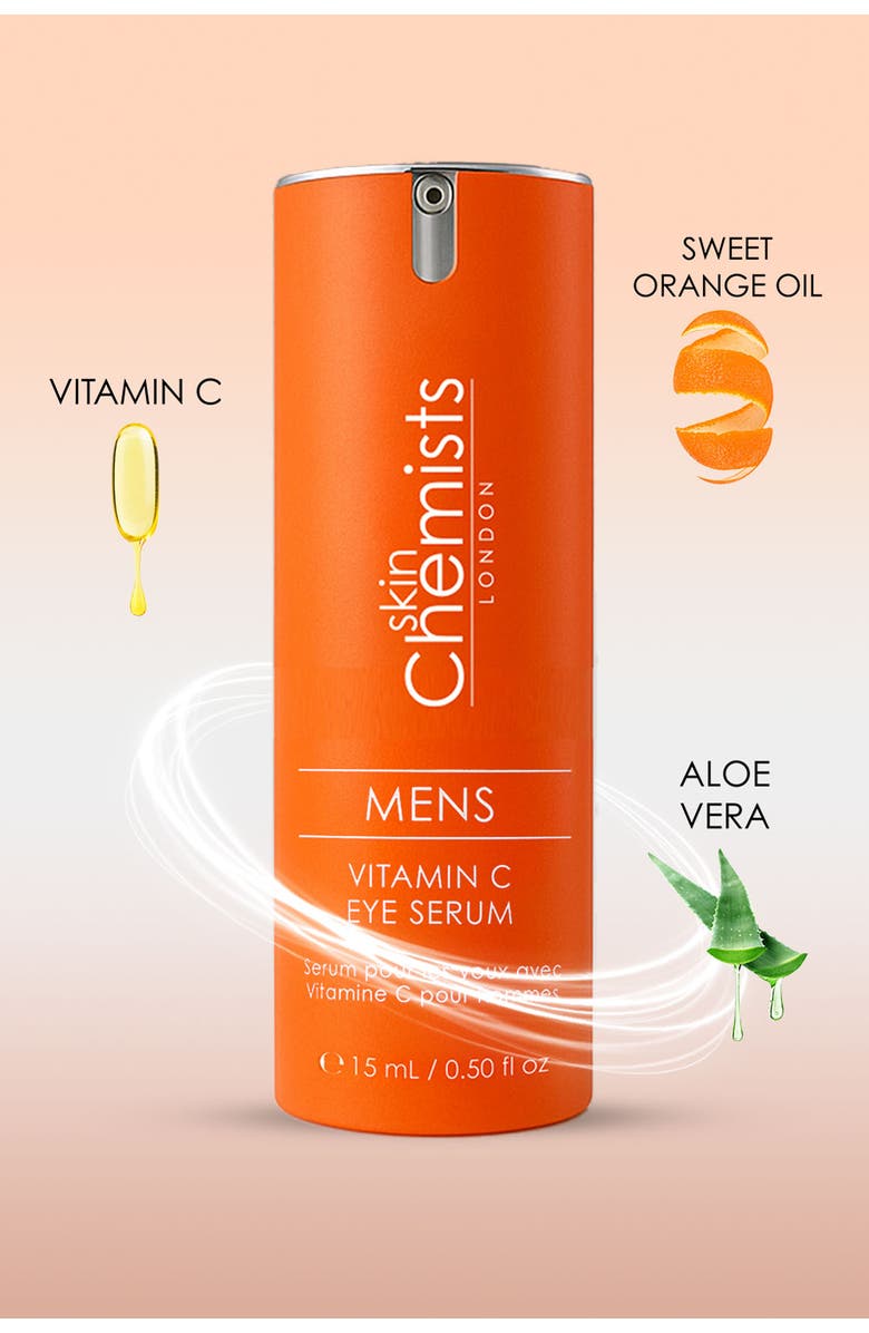 SKINCHEMISTS Men's Vitamin C Eye Serum 15ml, Alternate, color, White