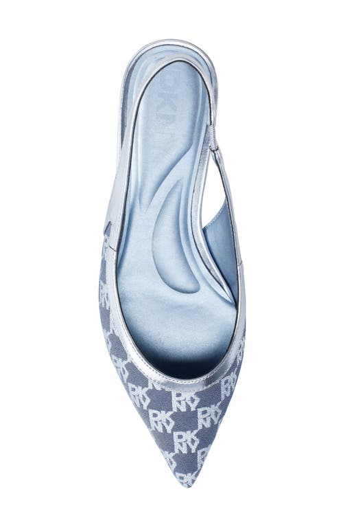Dkny Millbury Slingback Pointed Toe Flat In Periwinkle