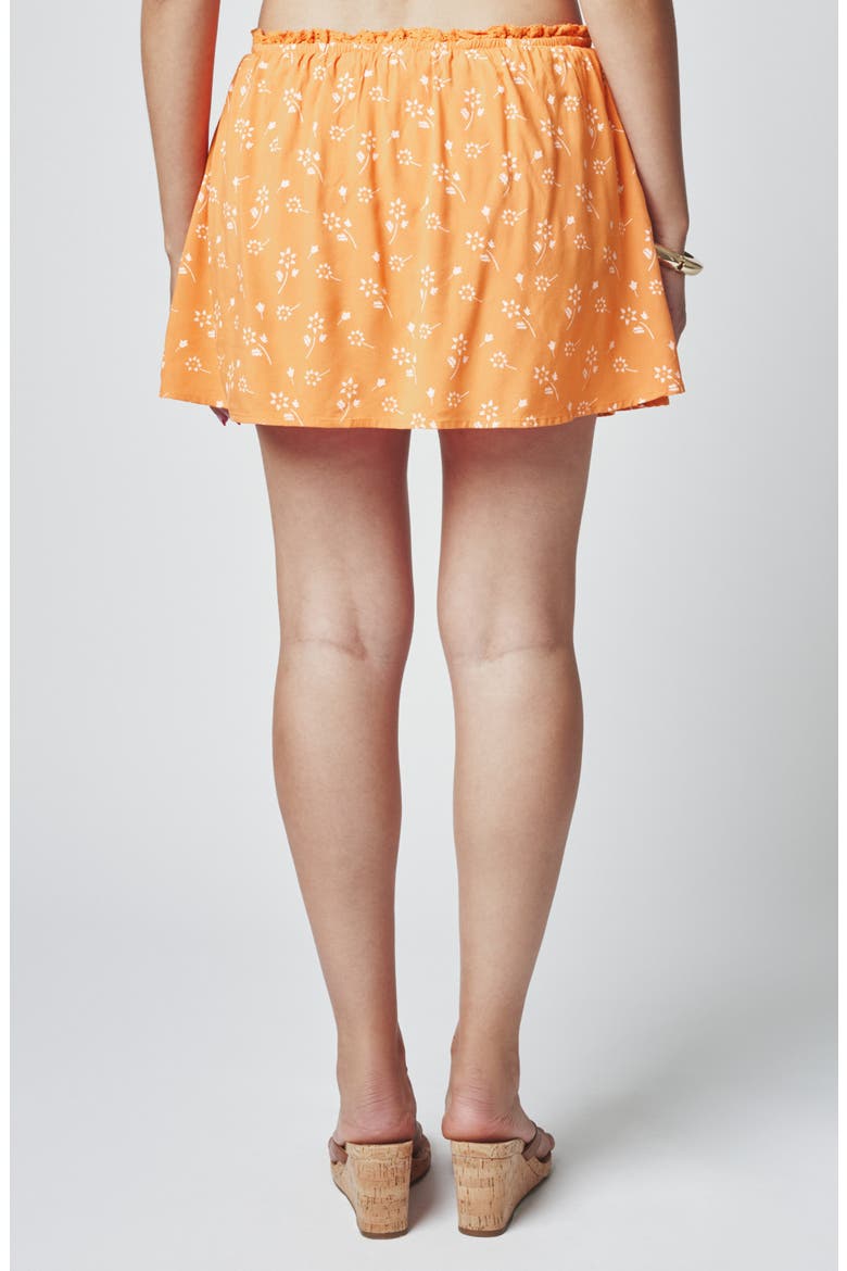 Floral Miniskirt, Alternate, color, APRICOT