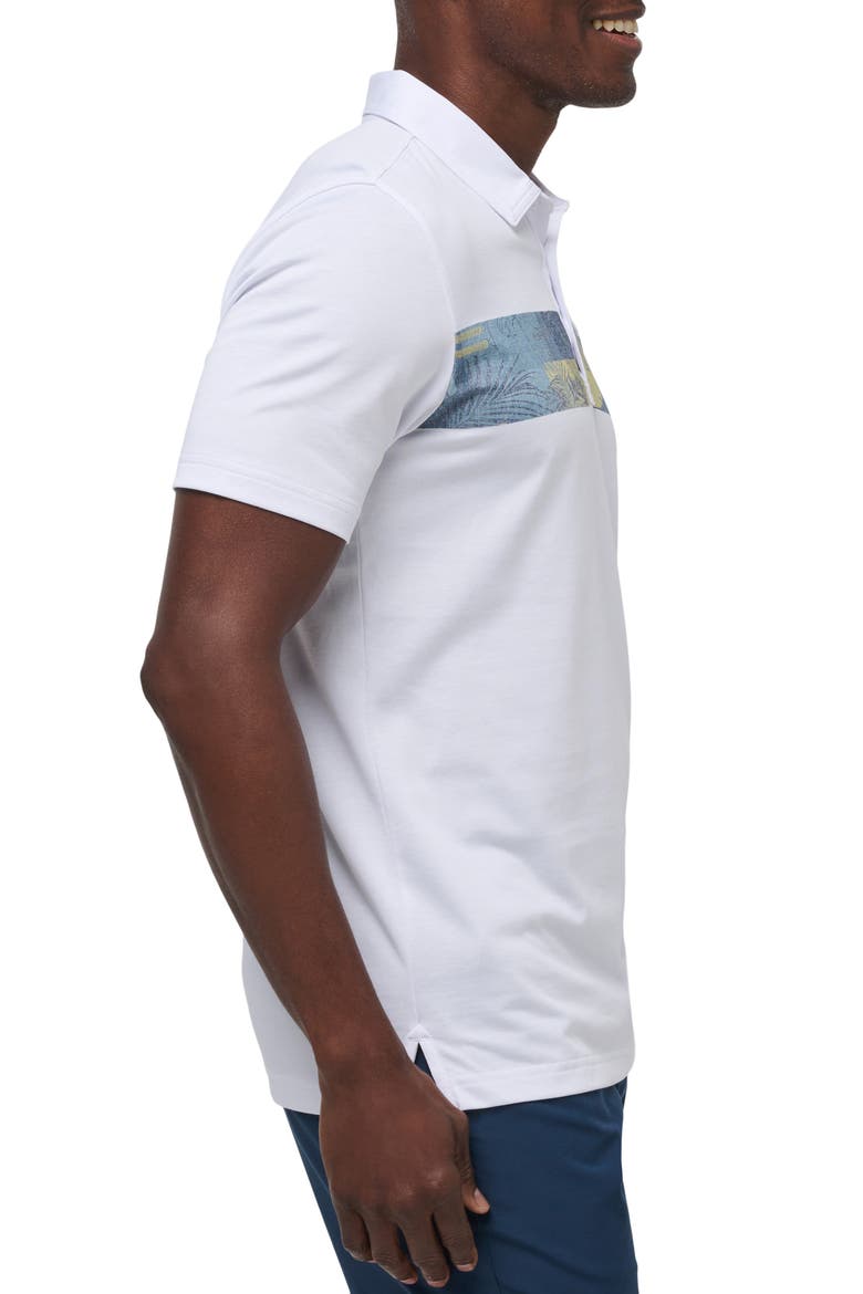 At Altitude Chest Stripe Polo, Alternate, color, WHITE