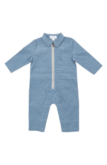 Angel Dear Cord Glacier Lake Retro Romper In Blue