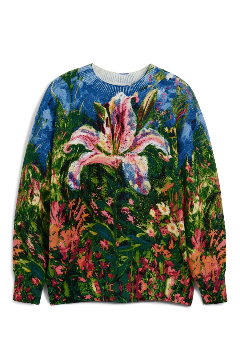 Print Pullover, Alternate, color, BLACK MULTI