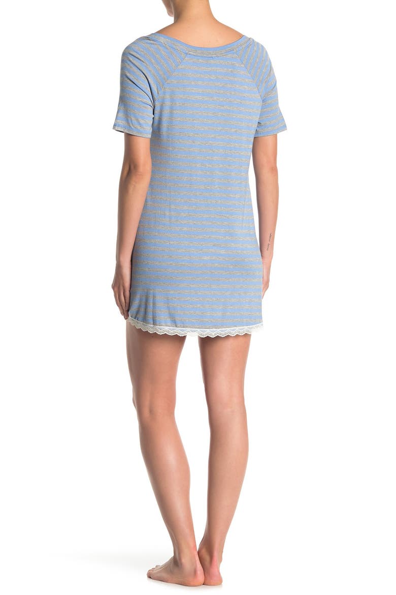Intimates Nightshirt, Alternate, color, CASTAWAYSTRIPE