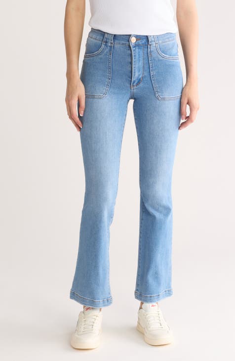 Scarlett High Waist Kick Flare Jeans (Sherwood)