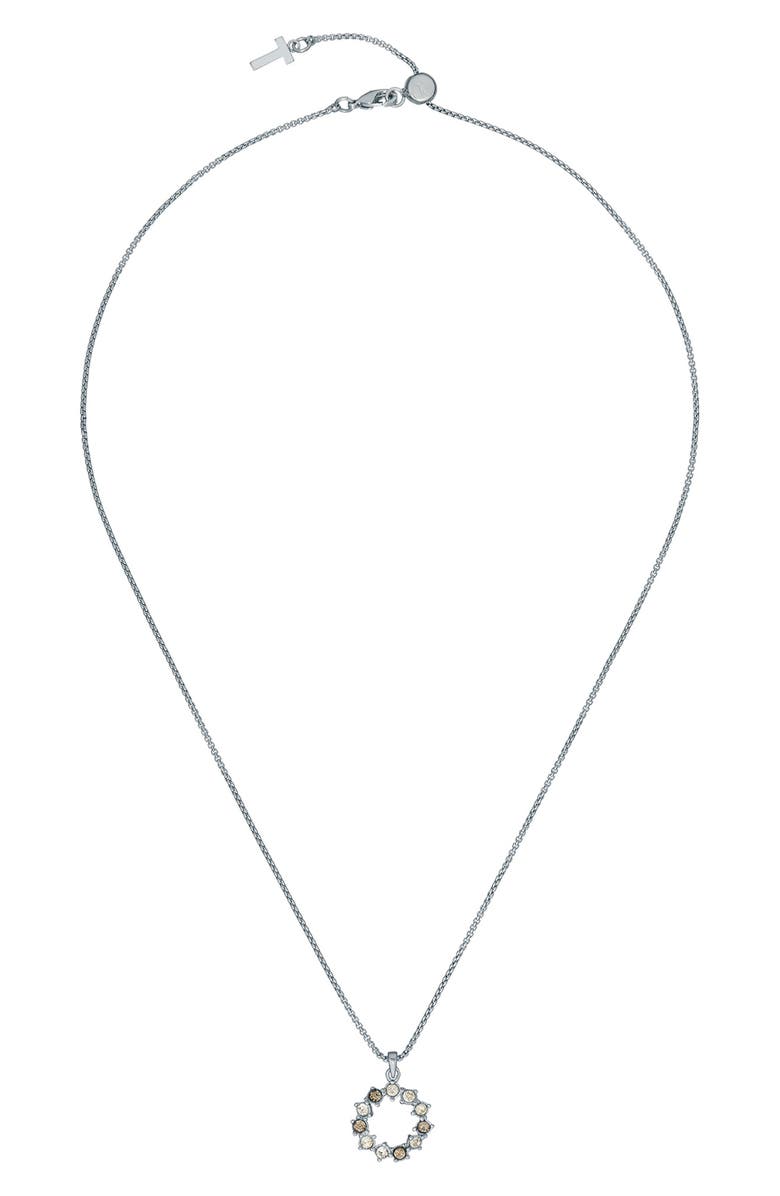 Ted Baker London Cresar Crystal Circle Pendant Necklace, Alternate, color, 