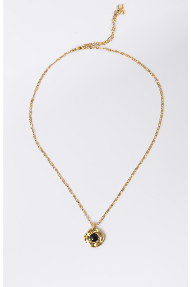 Roaming Venus Crystal Molten Pendant Necklace, Alternate, color, Gold/black