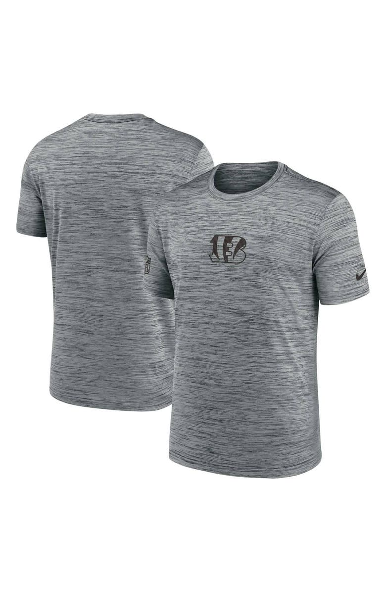 Nike Men's Nike Gray Cincinnati Bengals Sideline Velocity Performance T-Shirt, Main, color, Gray