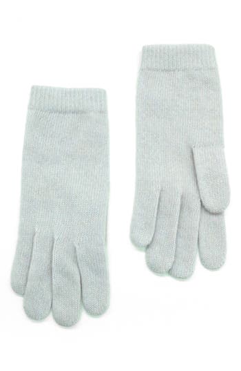 Portolano Solid Cashmere Gloves In Gray