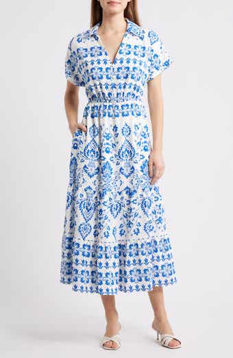 Mixed Paisley Print Dress