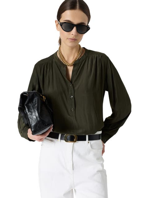 Cyndie Gathered Detail Blouse