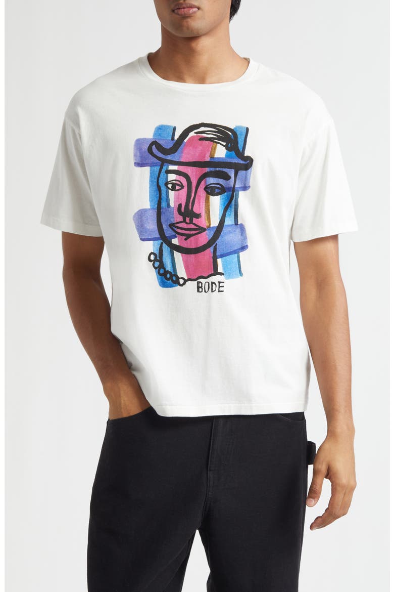 Chapeau Graphic T-Shirt, Main, color, CREAM