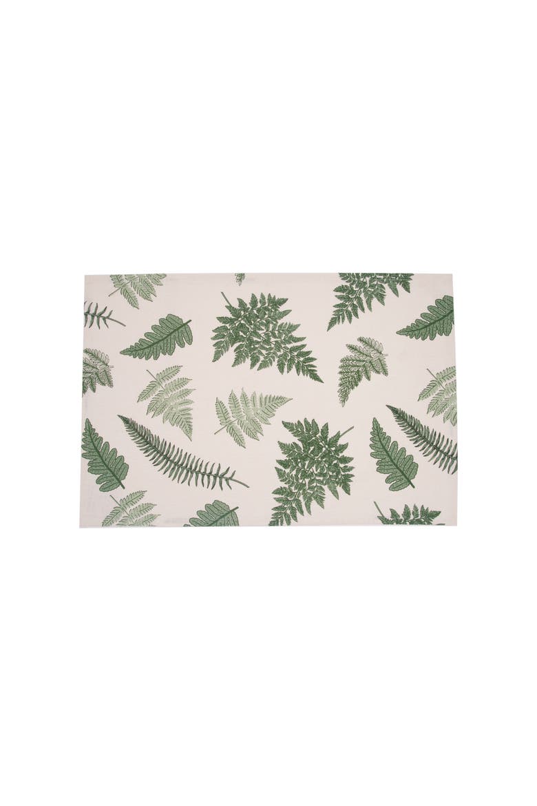 Botanical Forest 100% Cotton Graphic Print Set of 2 Handtowels, Alternate, color, Green