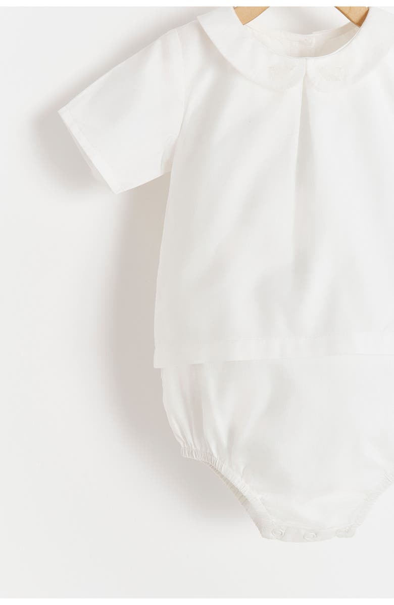 Babycottons Premium Cotton Bauti Shirt Bodysuit for Infant, Alternate, color, White