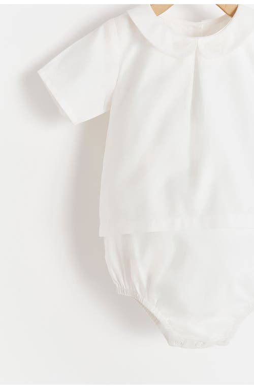 Babycottons Bauti Shirt Bodysuit In White