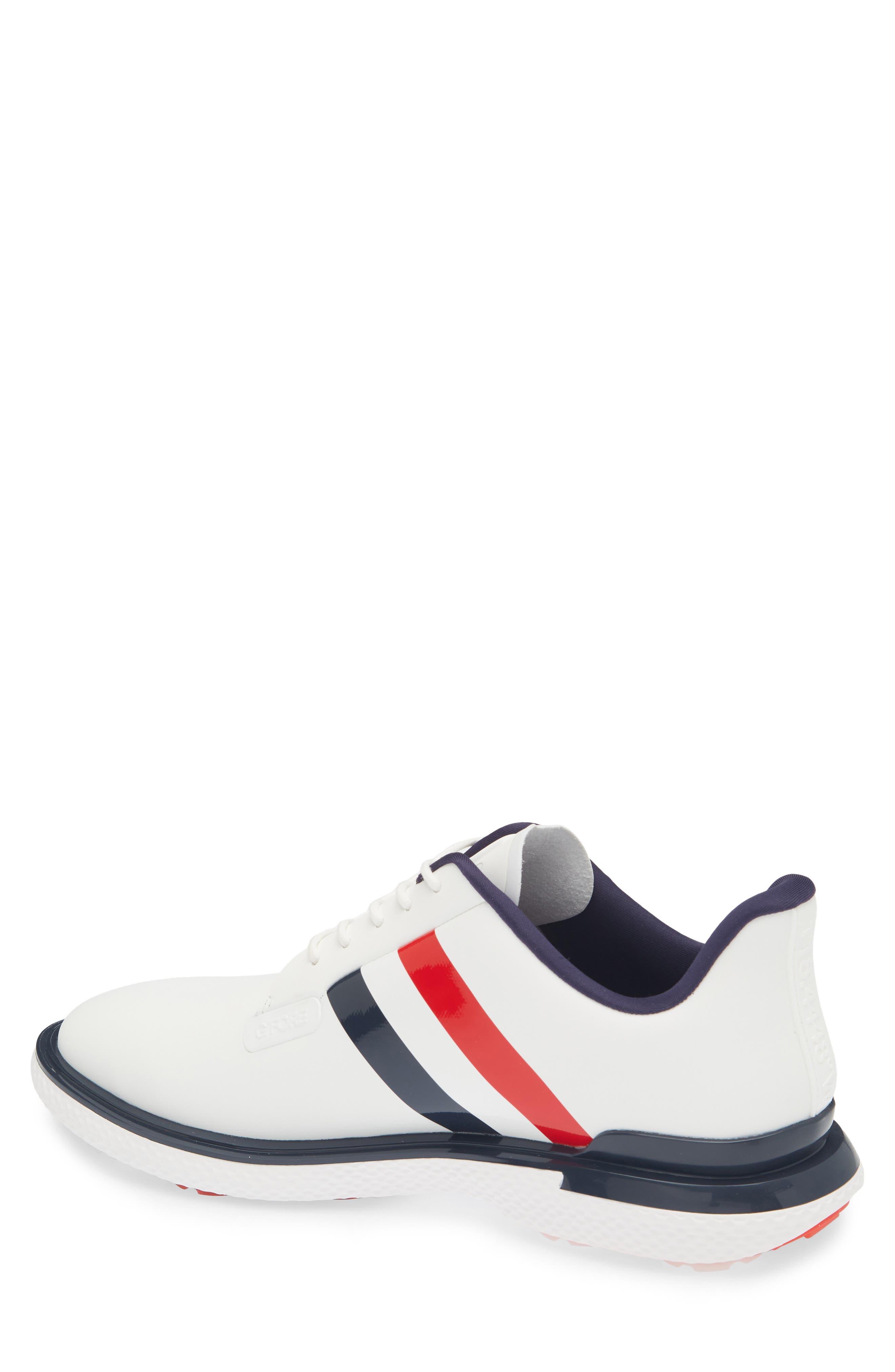 G/FORE Gallivanter Stripe Golf Shoe, Alternate, color, Snow/ Twilight