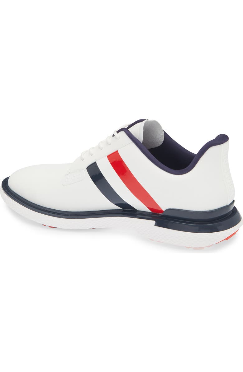 G/FORE Gallivanter Stripe Golf Shoe, Alternate, color, Snow/ Twilight