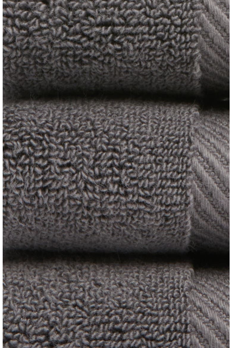 Organic Hydrocotton Set of 4 Washcloths, Alternate, color, GREY ONYX