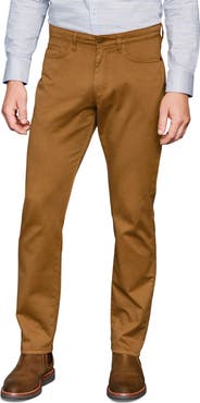 Johnston & Murphy Straight Leg Stretch Pima Cotton Pants