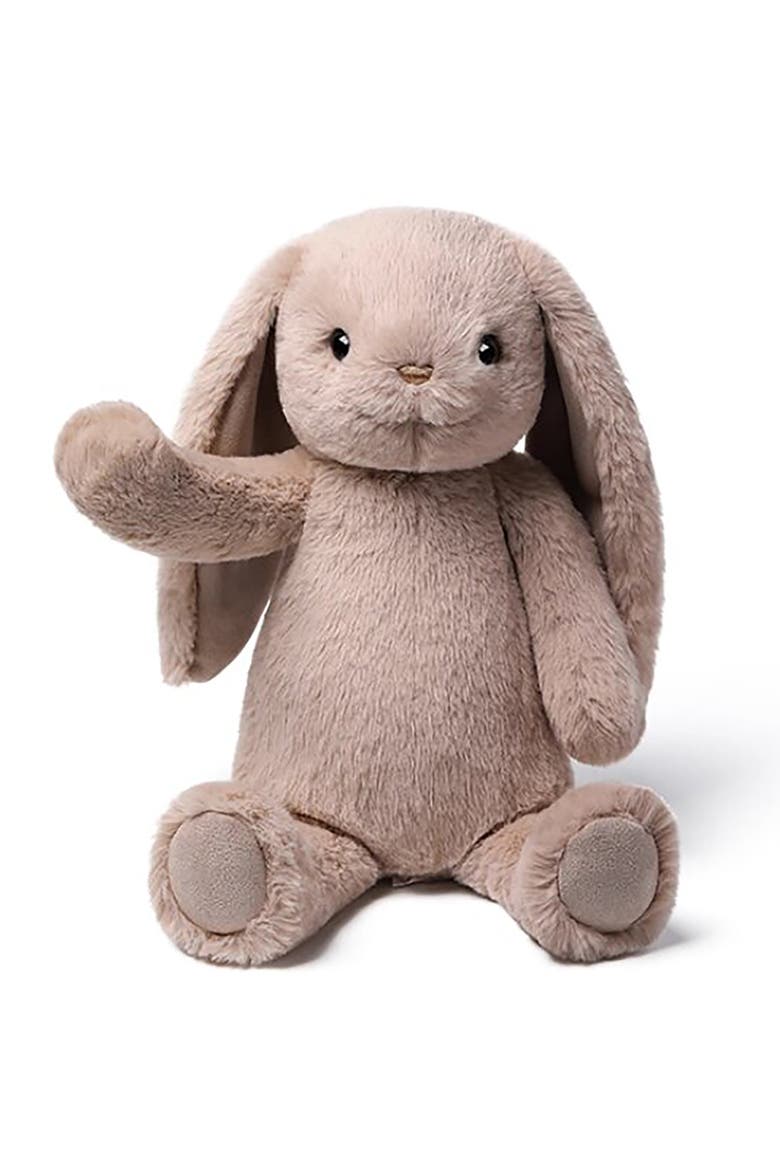 Silverleaf Grey Smiling Rabbit 9.8in Plush, Alternate, color, Multicolored