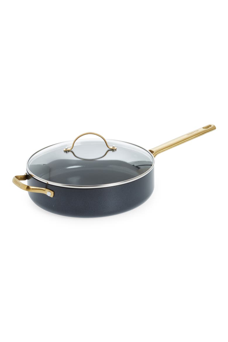 Padova Reserve 4.5-Quart Ceramic Nonstick Sauté Pan with Lid, Main, color, BLACK