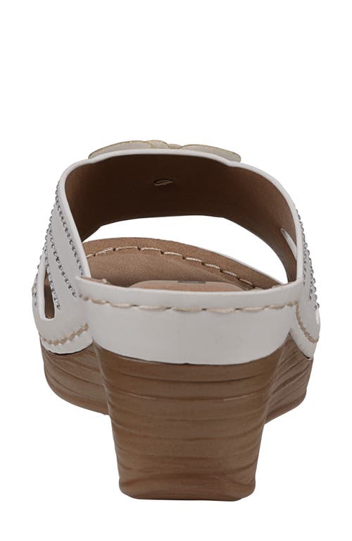 Gc Shoes Fiora Wedge Sandal In White