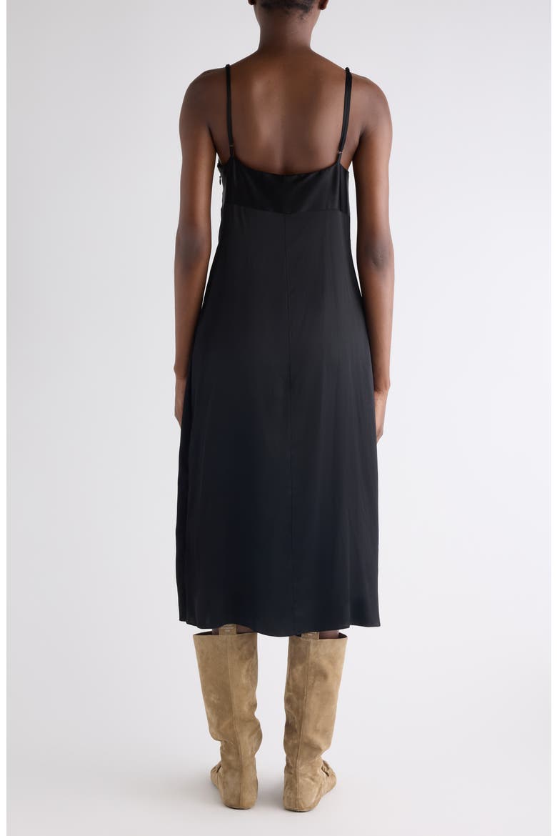 Satin Slipdress, Alternate, color, BLACK