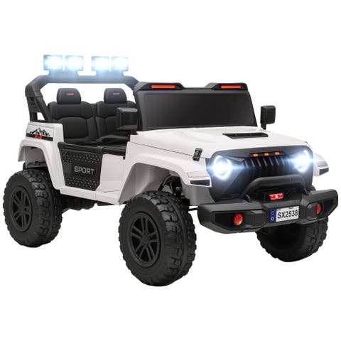 2-Seater Kids Electric Truck, 4 Motors, 5 MPH, Remote, Suspension