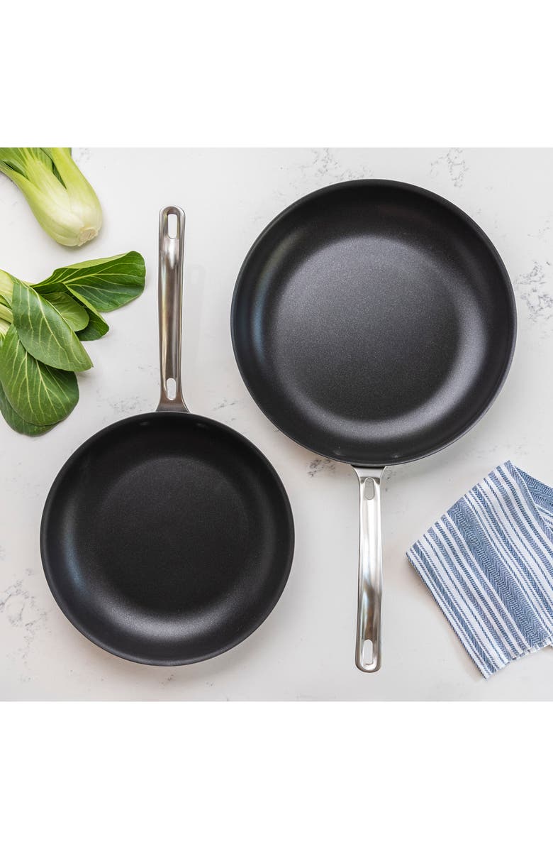 Viking 10-Inch & 12-Inch Hard Anodized Nonstick Frying Pan Set, Alternate, color, Black