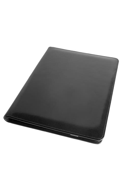Bosca Leather Letter Pad Cover in Black Old Leather  product