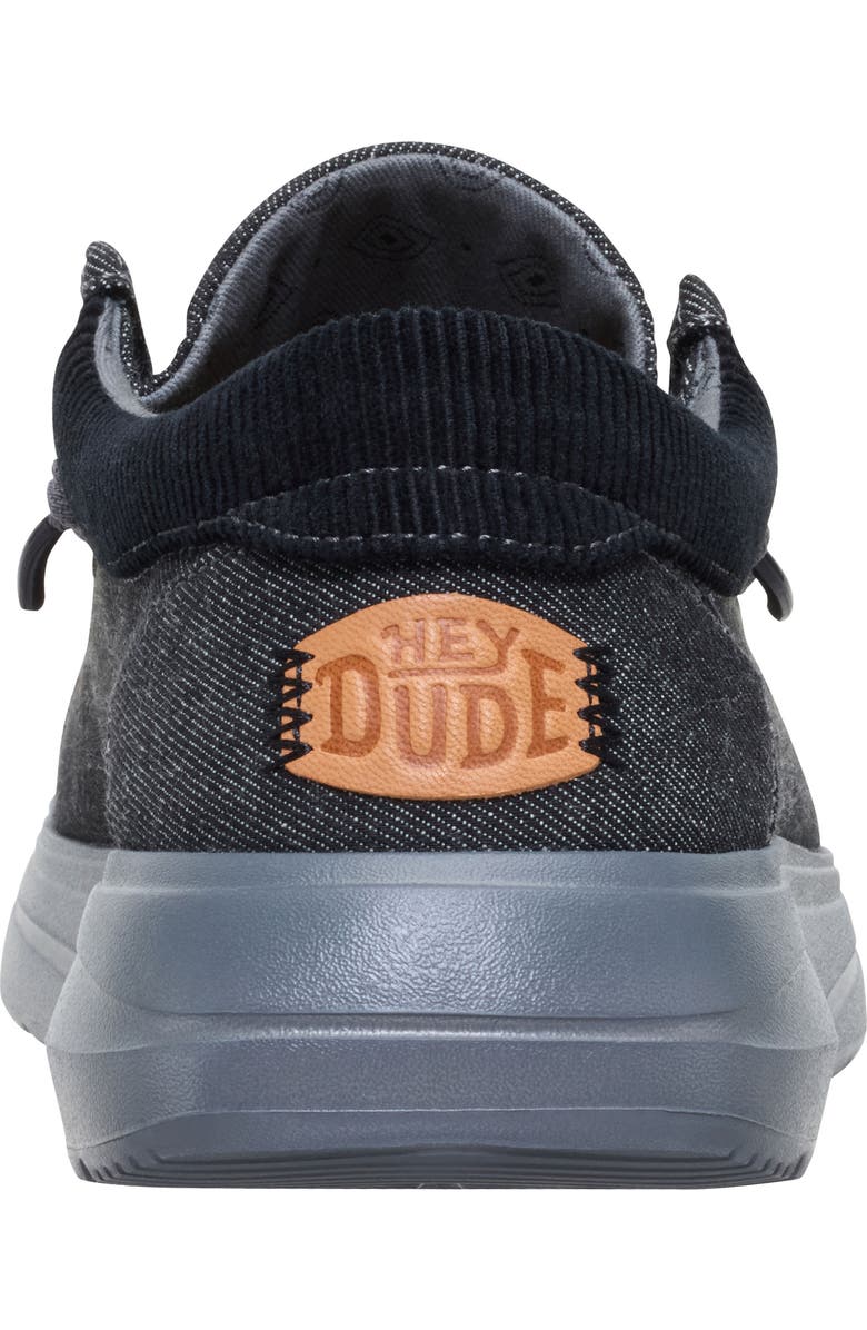 Hey Dude Wally Comfort Patchwork Slip-On, Alternate, color, Black