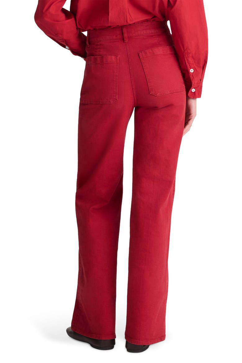 The Emmy Patch Pocket Wide Leg Pants, Alternate, color, CHERRY