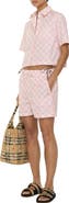 Burberry Knight Checkerboard Cotton Poplin Shorts