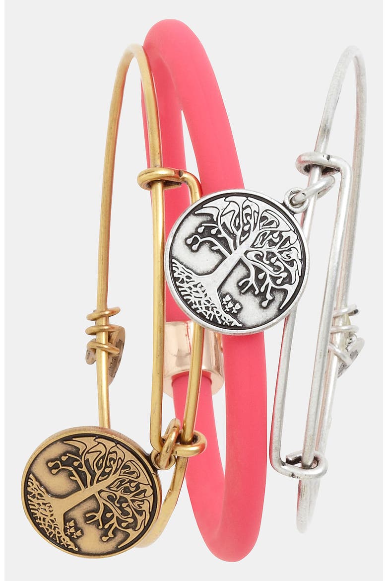 'Tree of Life' Expandable Wire Bangle, Alternate, color, RAFAELIAN GOLD