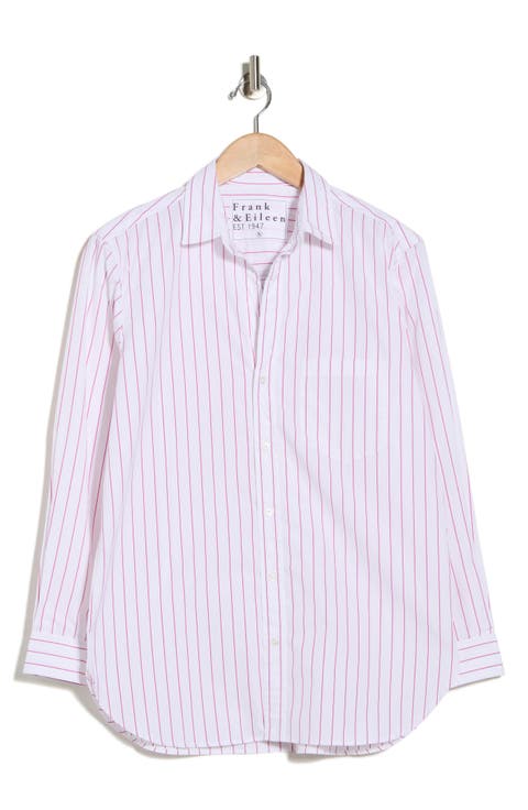 Boyfriend Cotton Button-Up Shirt