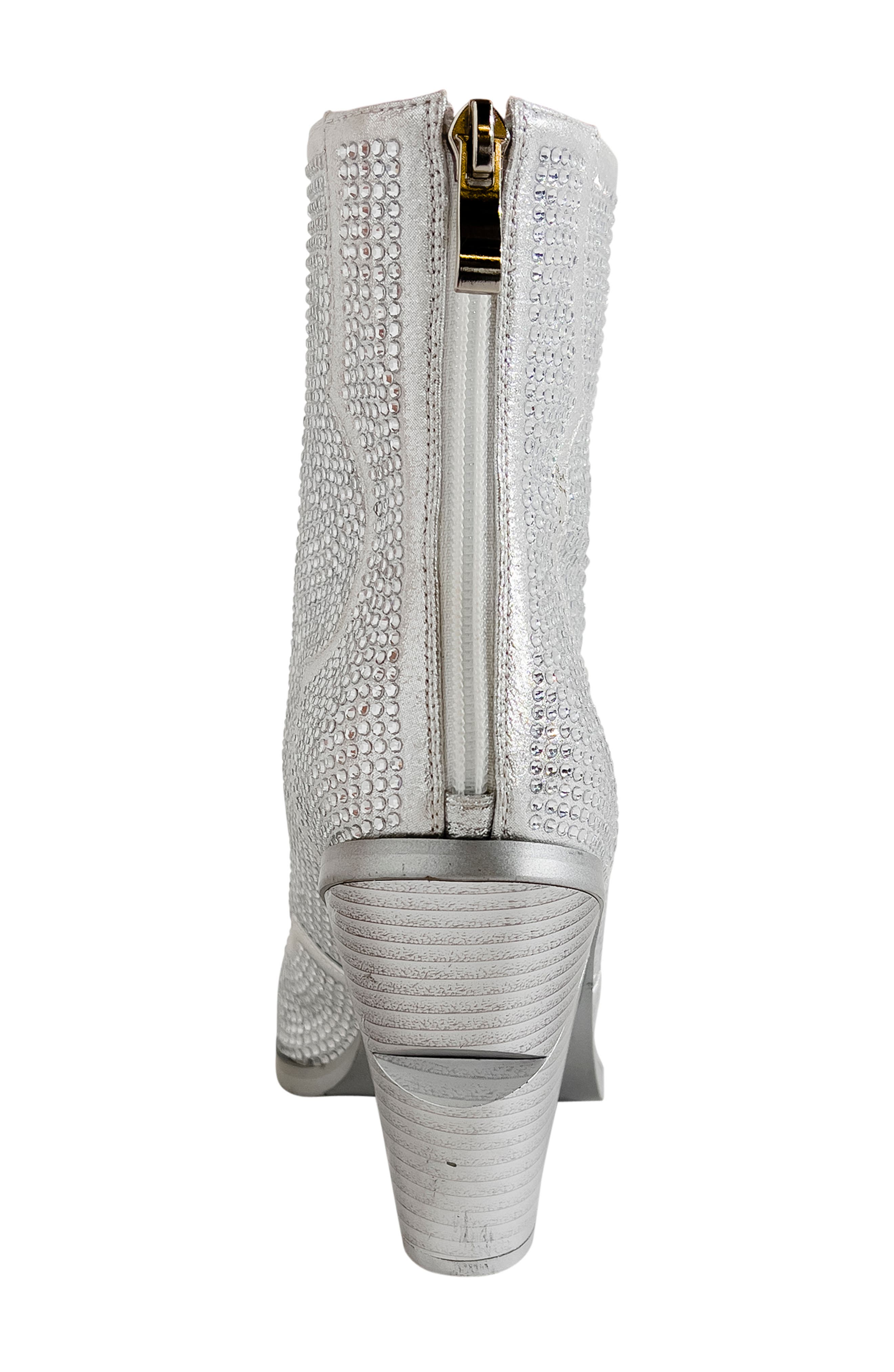 AZALEA WANG Soulard Rhinestone Western Bootie, Alternate, color, 