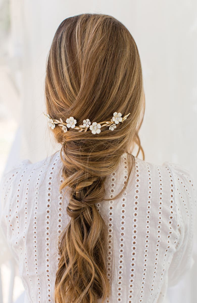 Brides & Hairpins Thisbe Halo Comb, Alternate, color, Silver