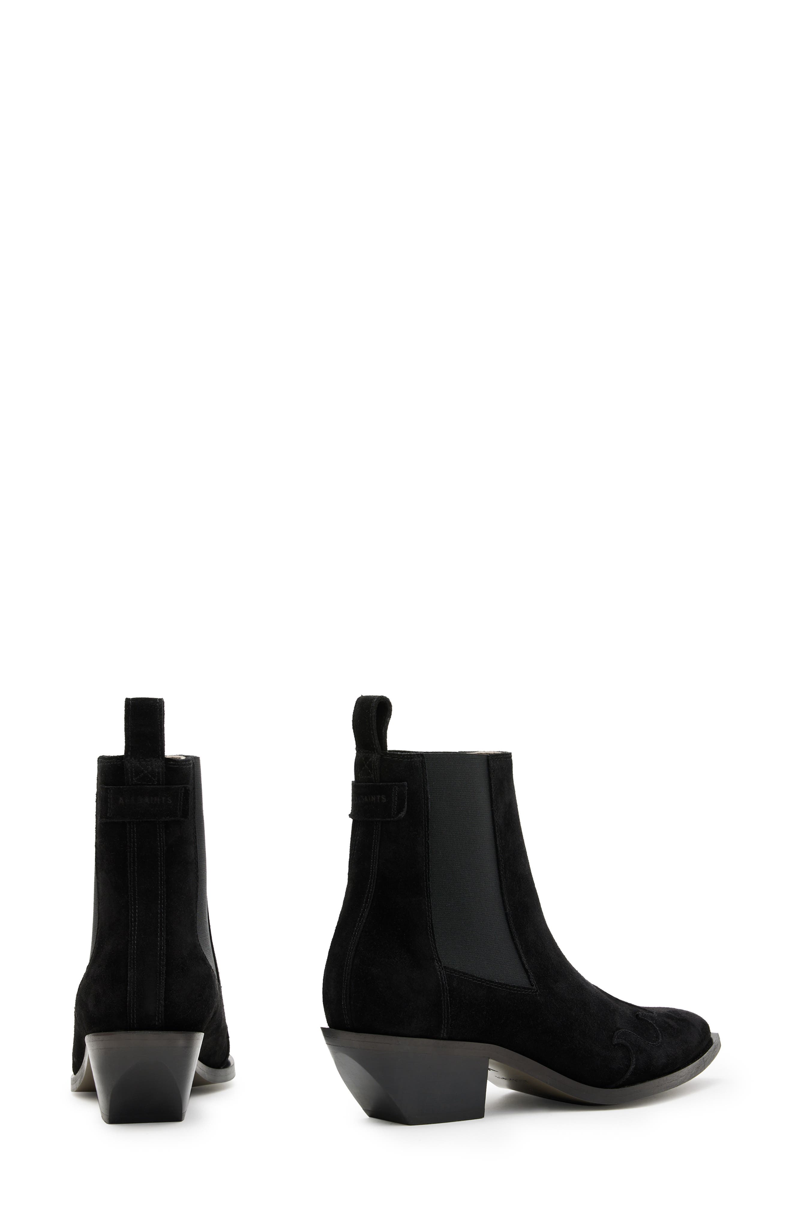 AllSaints Dellaware Pointed Toe Chelsea Boot, Alternate, color, 