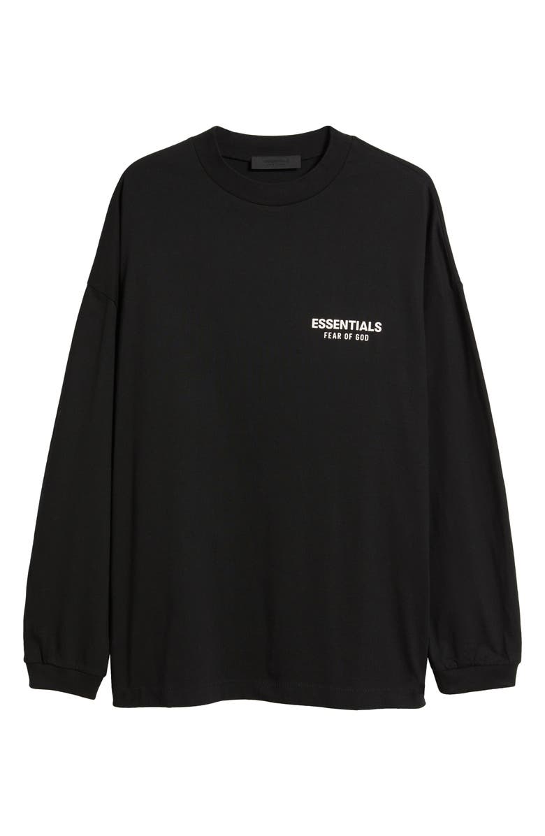 Fear of God Essentials Long Sleeve Cotton Jersey Graphic T-Shirt