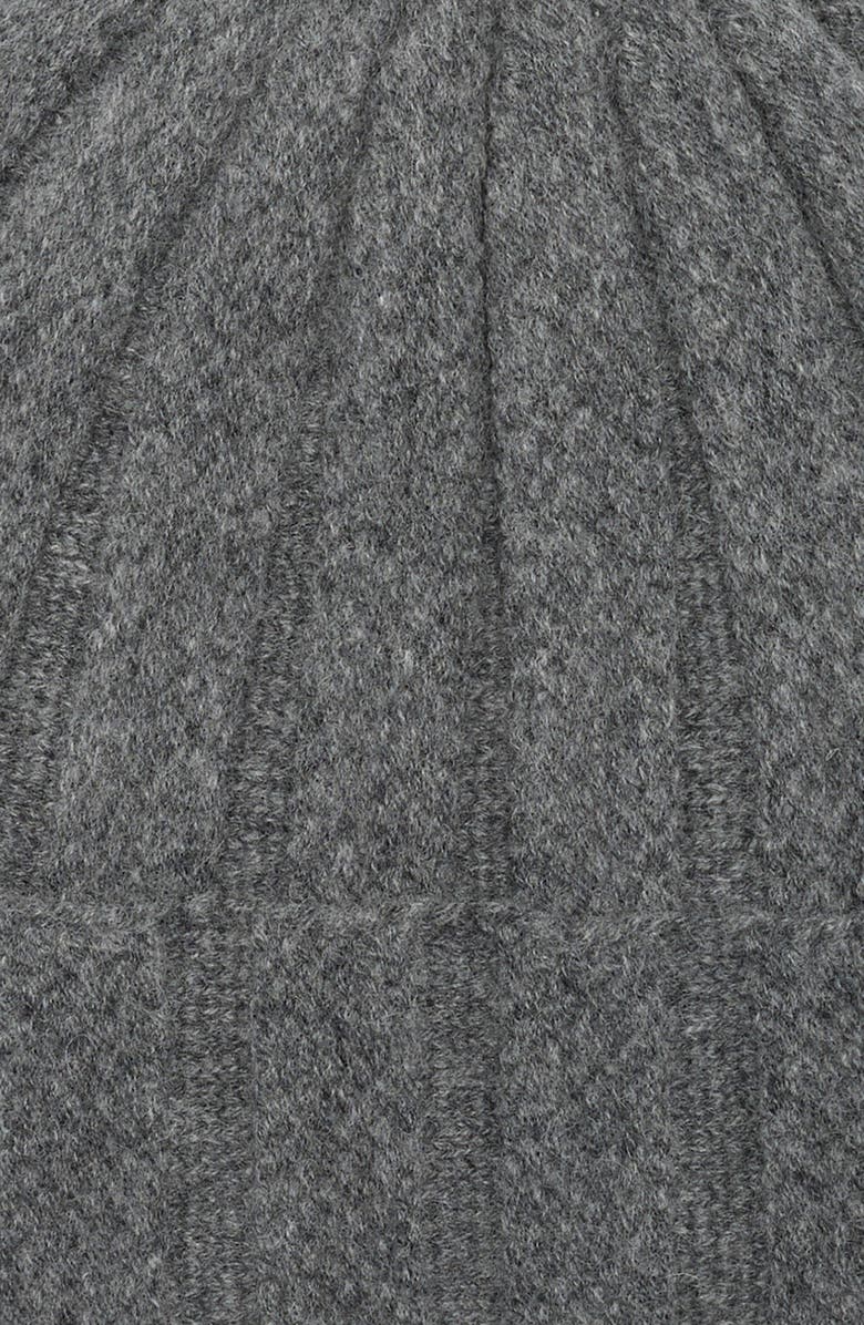 Nordstrom Wool & Cashmere Rib Beanie, Alternate, color, Grey