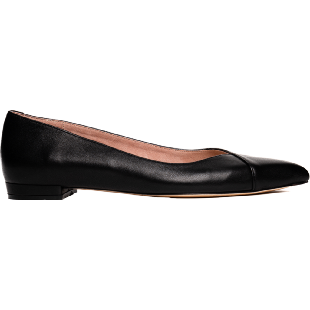 ALLY Shoes Forever Flat in Black Leather  product