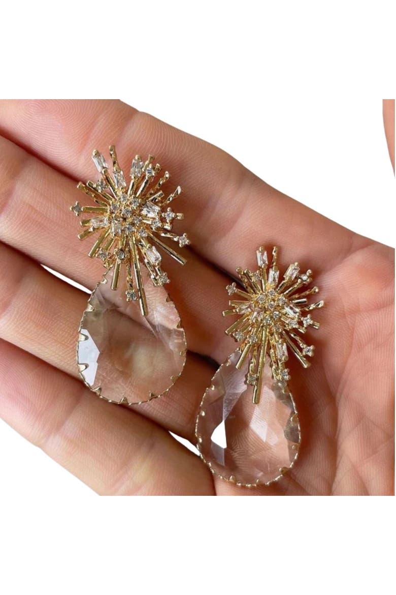 Champagne Drop Earrings, Main, color, Gold