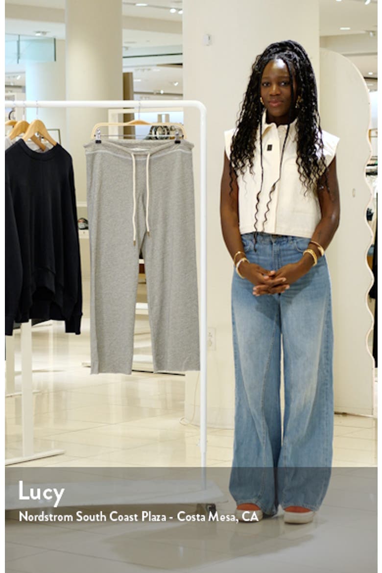 Cotton Crop Wide Leg Sweatpants video
