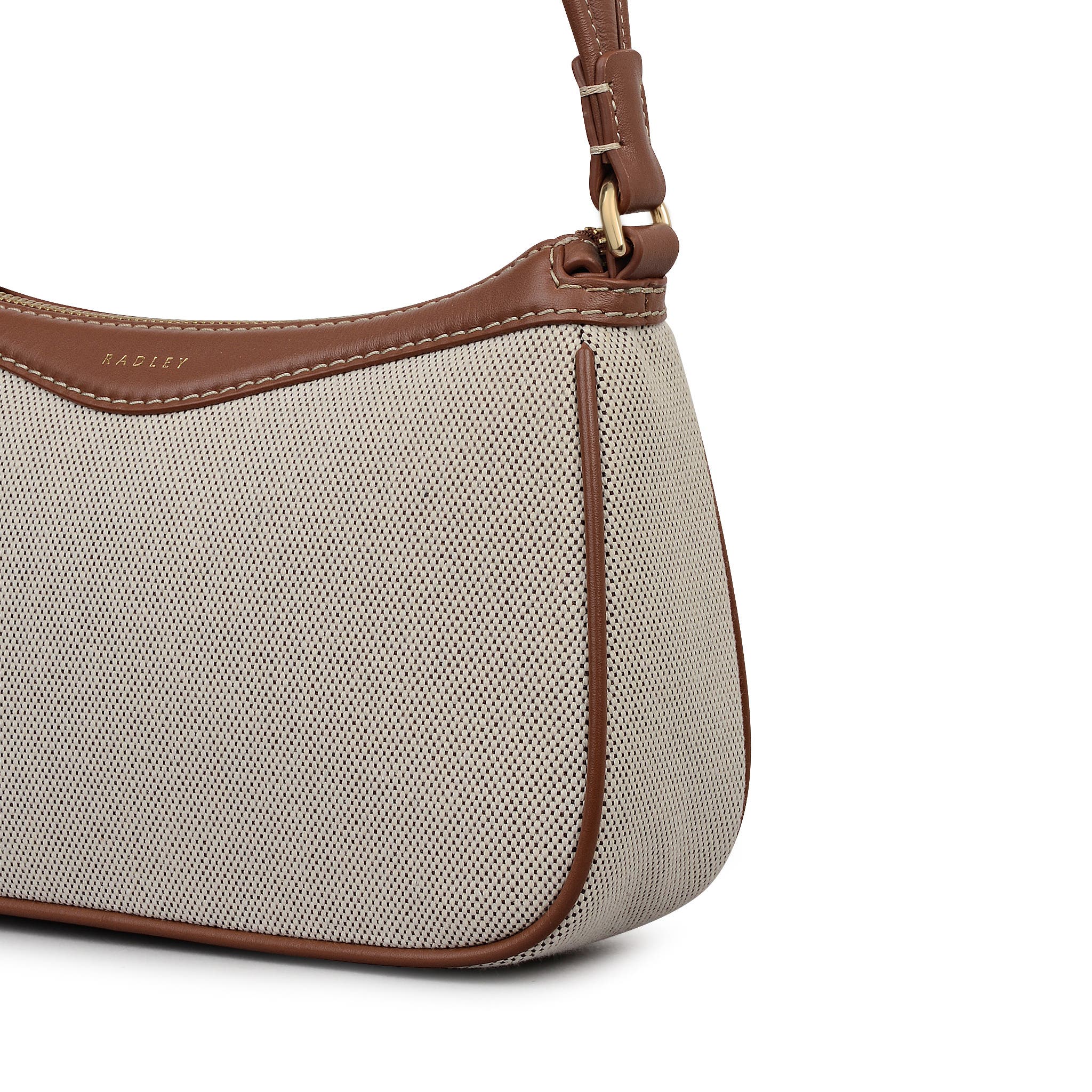 Radley Albany Avenue Canvas Medium Ziptop Shoulder Bag, Alternate, color, Natural