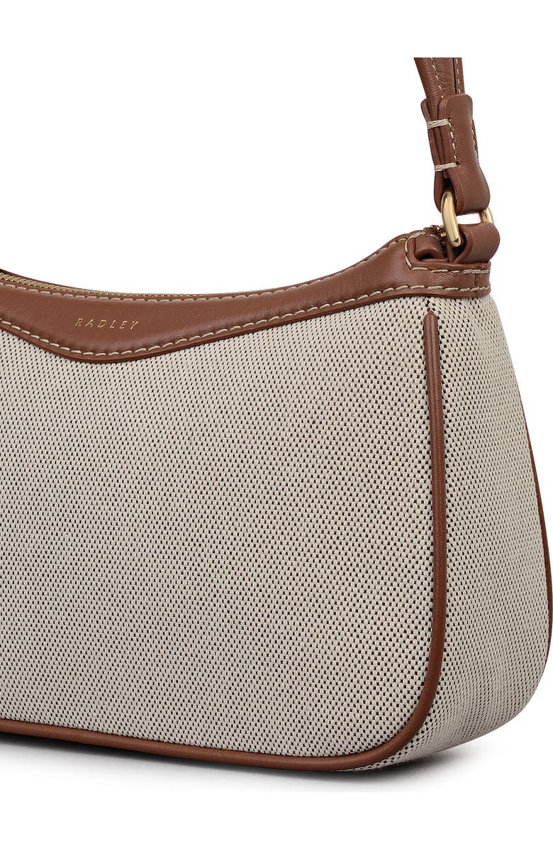 Radley Albany Avenue Canvas Medium Ziptop Shoulder Bag, Alternate, color, Natural