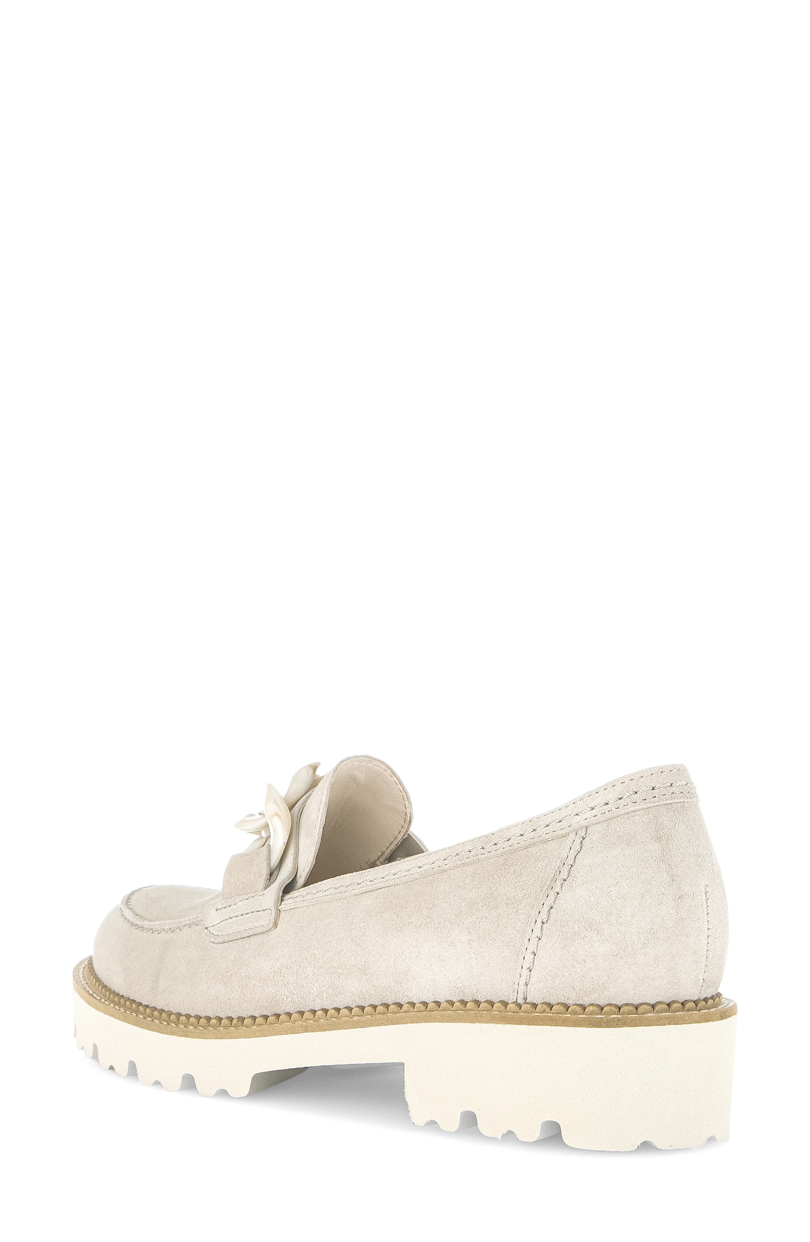 Gabor Platform Chain Loafer, Alternate, color, Linen