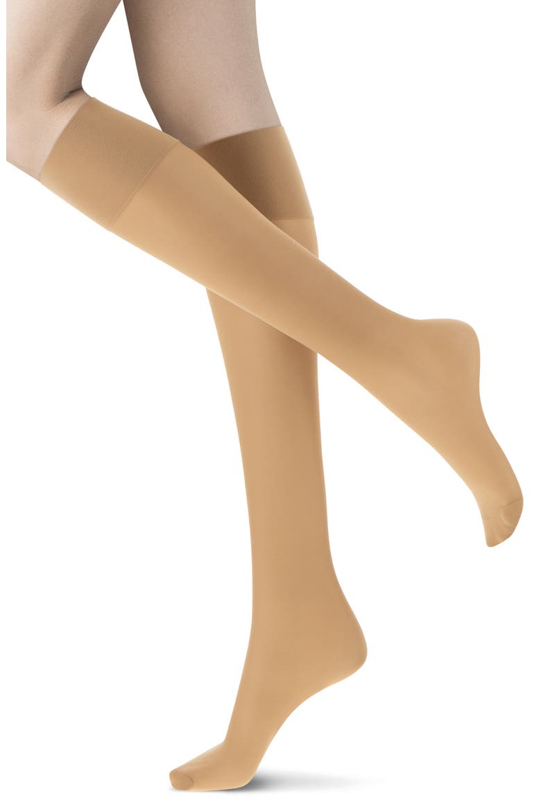 2-Pack Compression Knee Highs, Main, color, NUDE