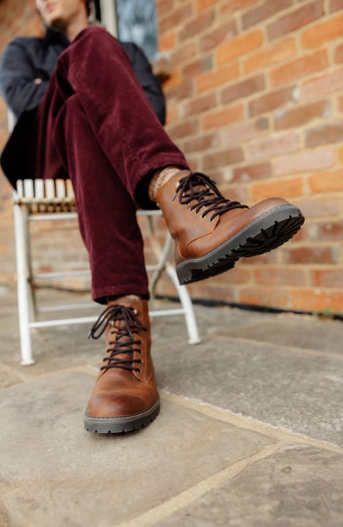 Barbour Harvey Derby Boot In Teak