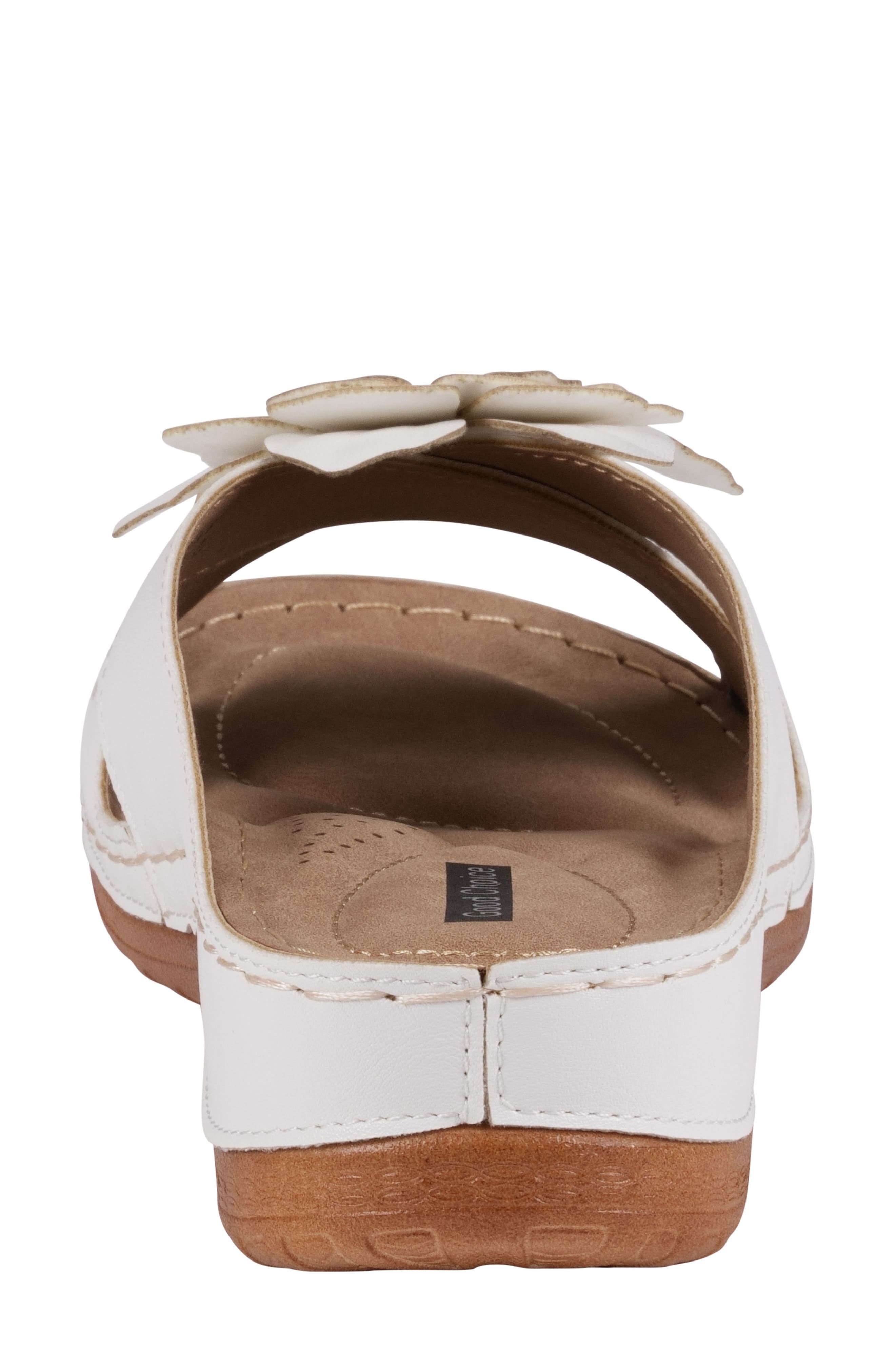 Joy Flower Sandal, Alternate, color, WHITE