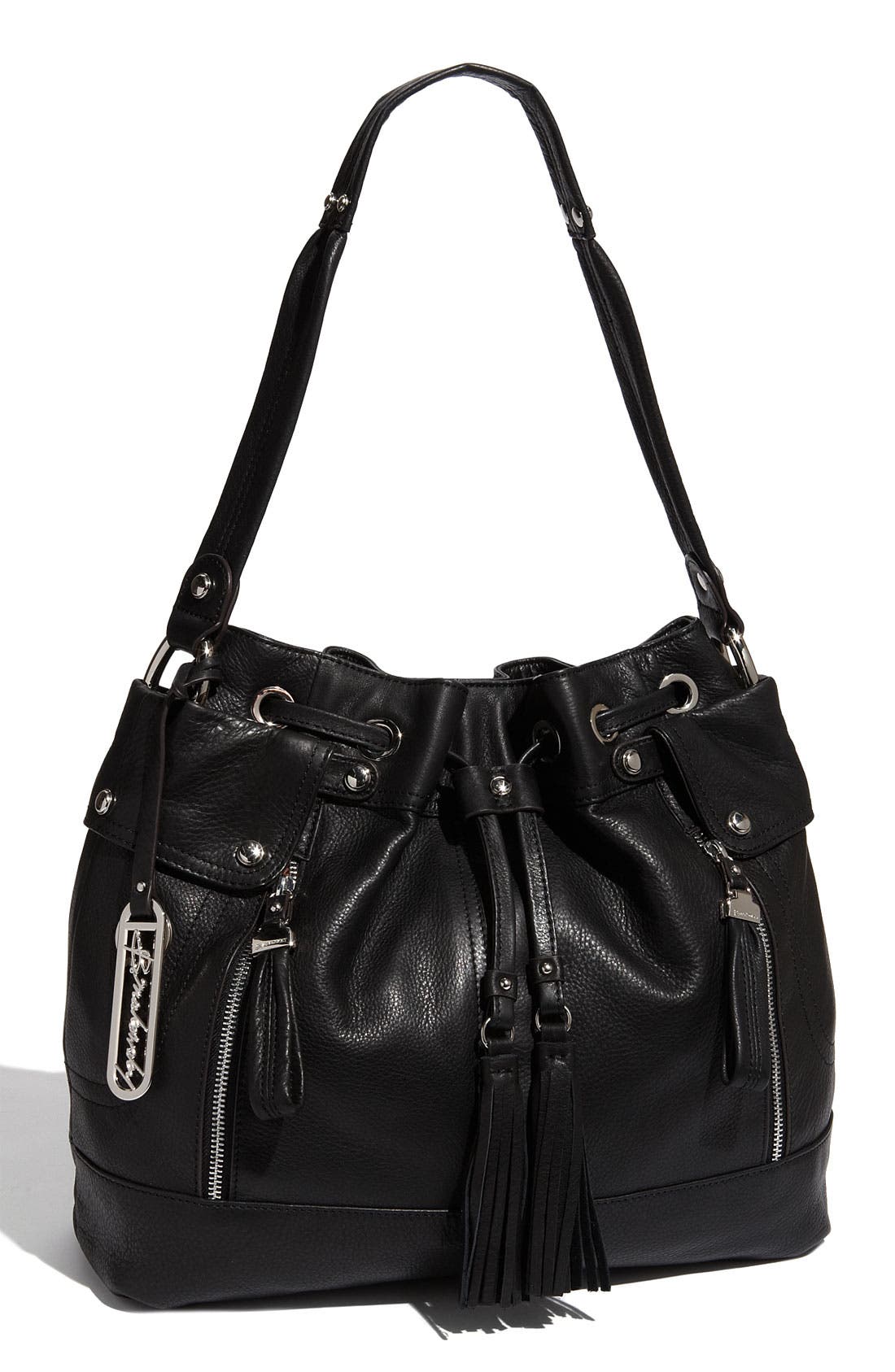 B. Makowsky 'Sadie' Drawstring Shoulder Bag, Main, color, 