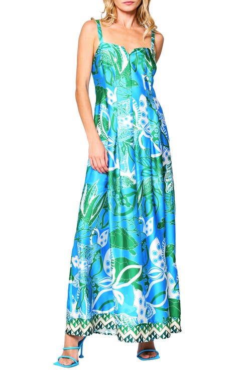 Carisa Satin Maxi Dress